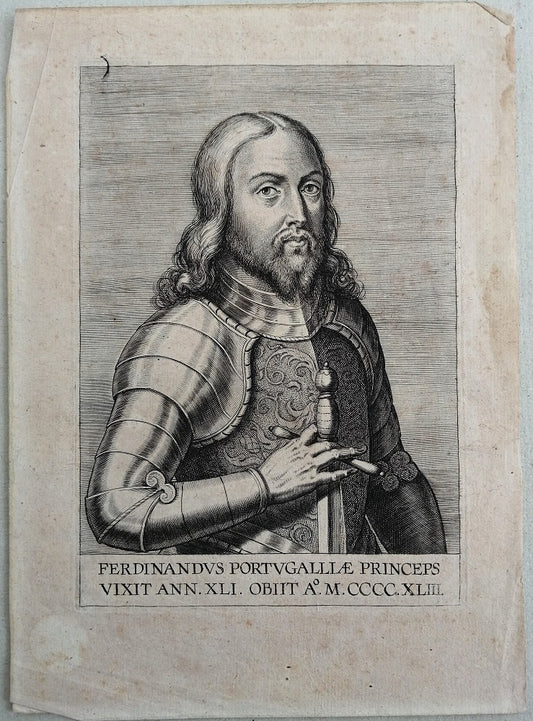 Soeiro Portrait de Ferdinand Prince du Portugal dit Saint Anfa 1639