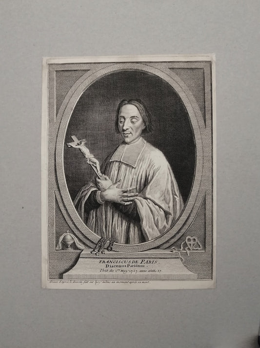 Poilly Portrait de Franciscus de Paris Diaconus Parisinus