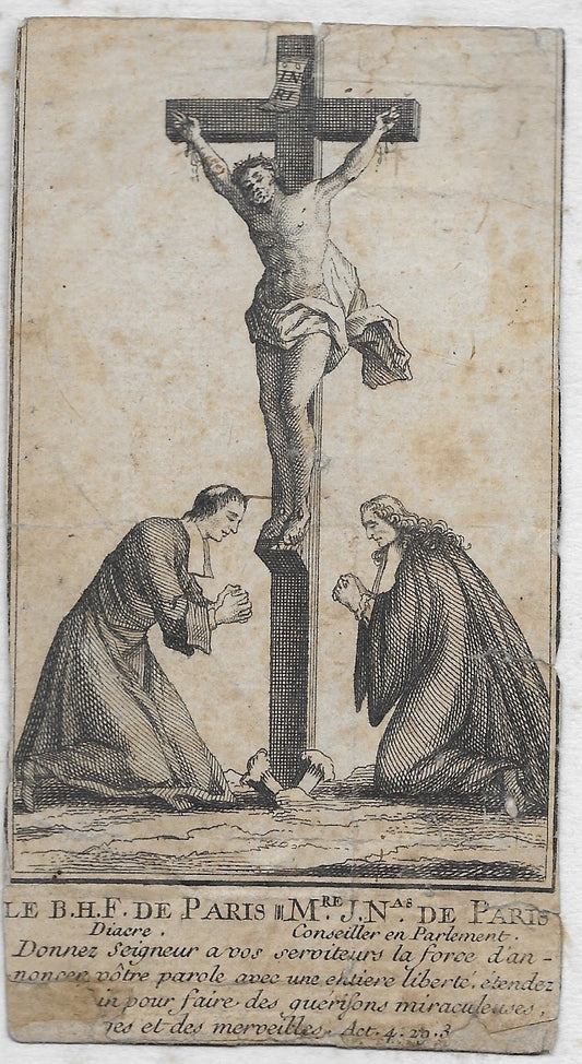 X Le B. H. F.  François de Paris Diacre et Jérôme Nicolas de Paris