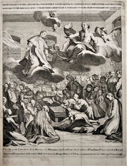 X Tombeau de François de Paris au petit cimetière de St Medard (1731)