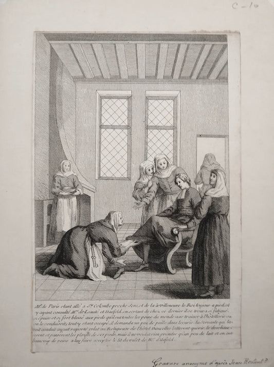 Restout Pansement des plaies de François de Paris (1731)