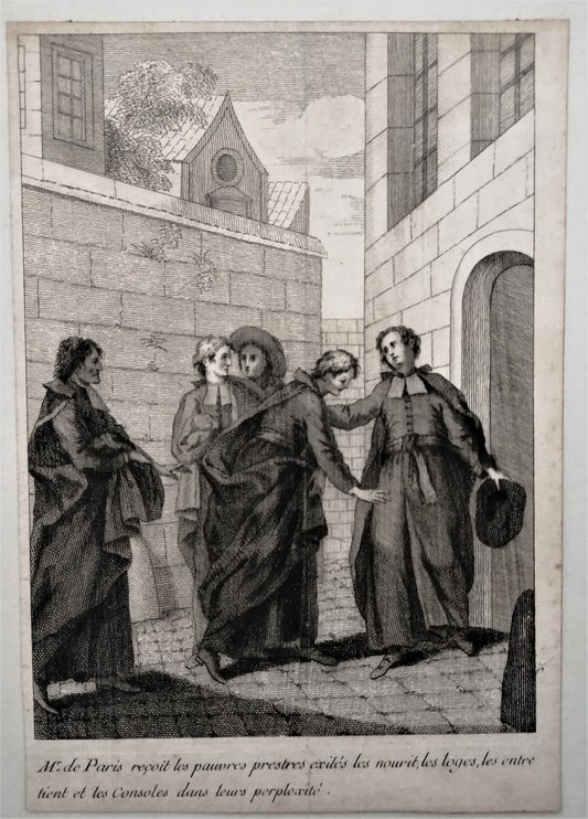 Restout François de Paris reçoit les pauvres prêtres exilés (1731)