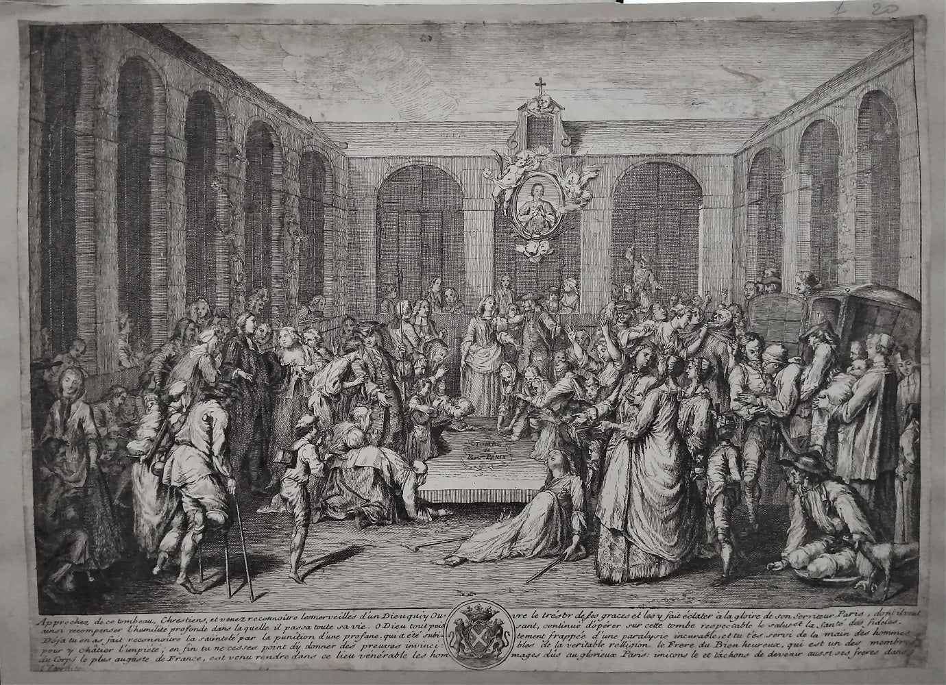 Picart Pèlerinage au tombeau du diacre François de Paris (1730)