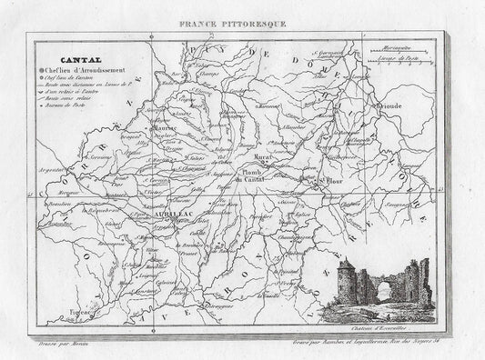 Laguillermie Carte du Cantal (1835)