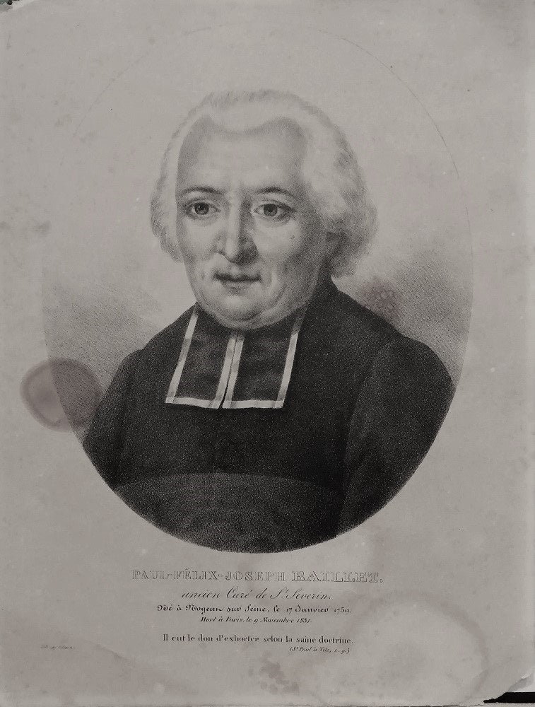 X Portrait du prêtre jureur Paul Félix Joseph Baillet