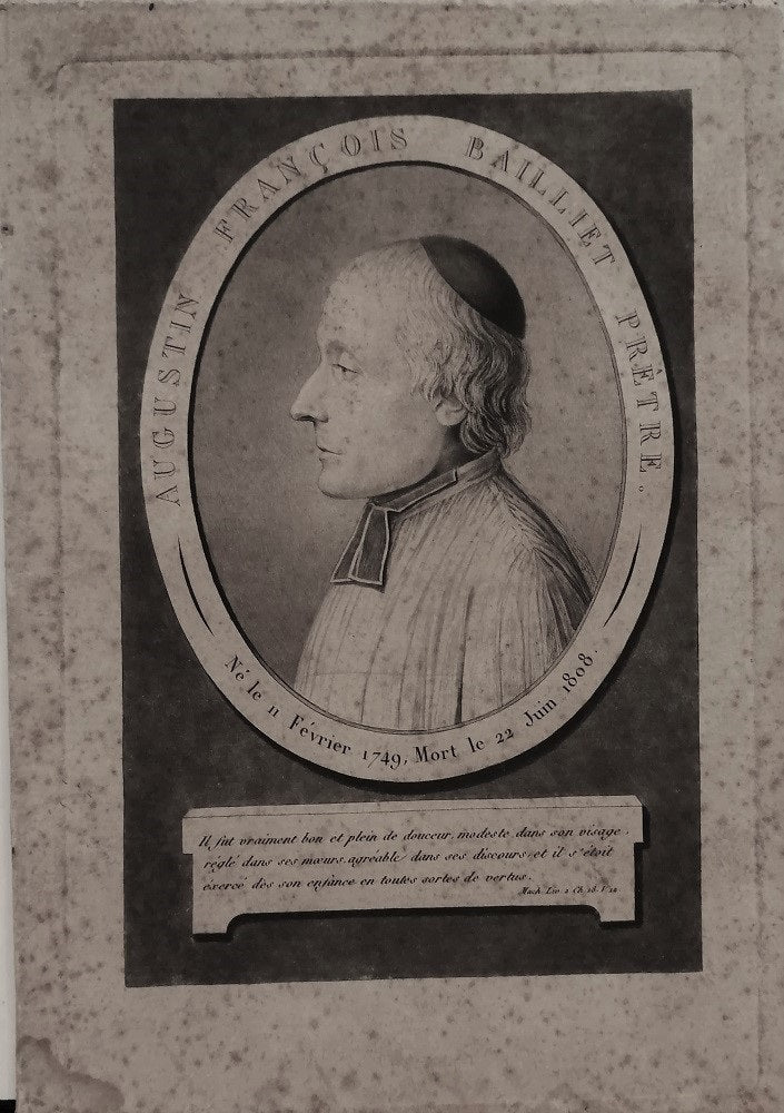 X Portrait de Augustin François Baillet prêtre » (19e)
