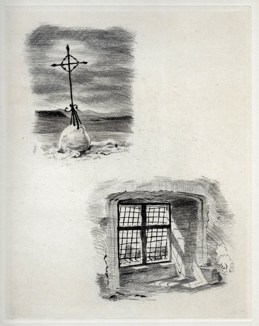 Archimbaud Vèze (Cantal) Croix, Tournoël (Puy-de-Dôme) Fenêtre (1948)