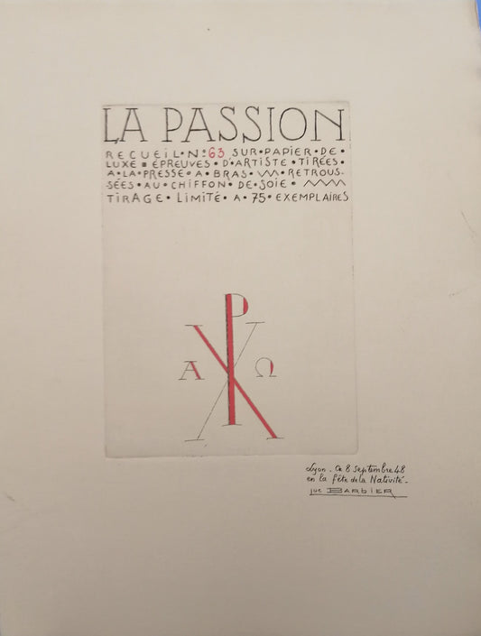 Barbier La Passion du Christ (1948) EFO DESSIN