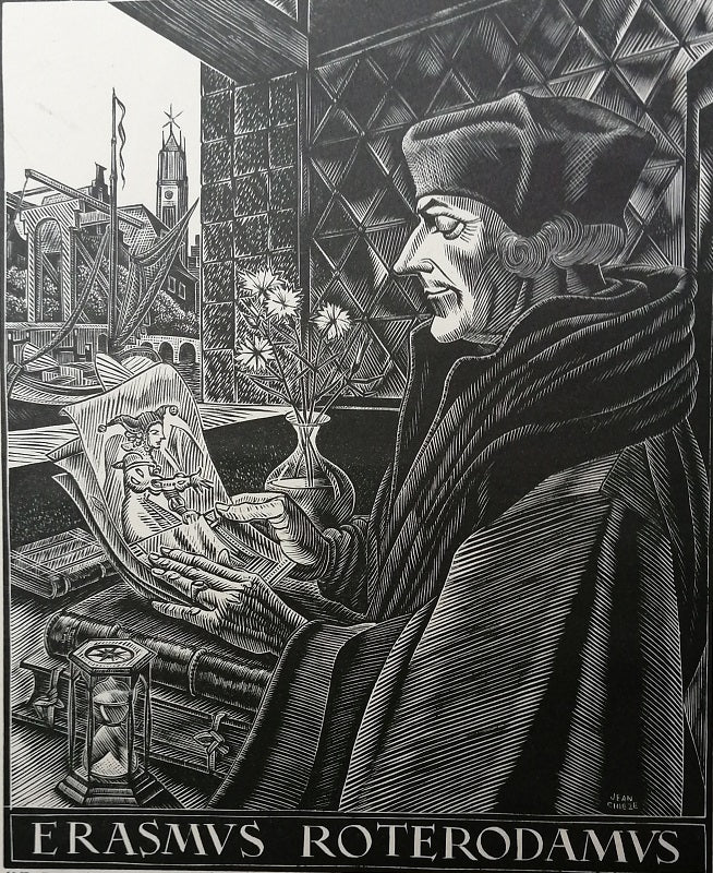 Chièze Portrait Erasmus Roterodamus d'après Holbein (1967)