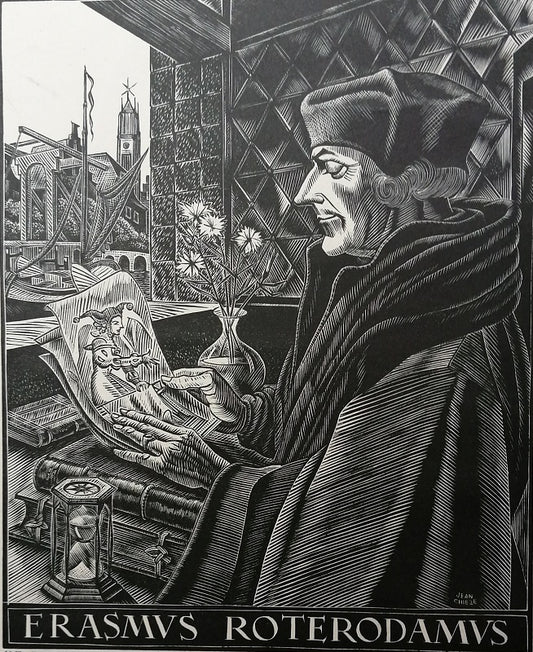 Chièze Portrait Erasmus Roterodamus d'après Holbein (1967)