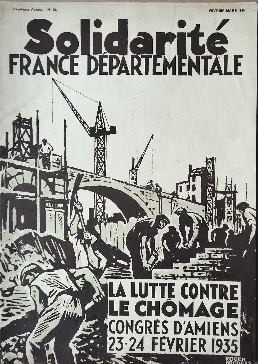 Broders Solidarité France Départementale février mars 1935