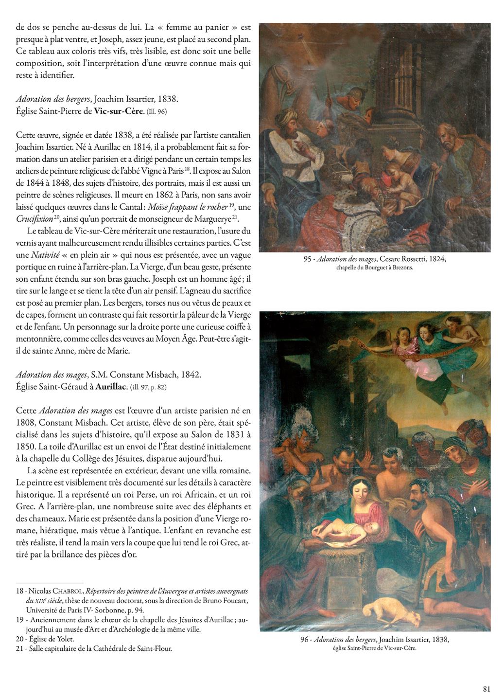 Moulier La peinture religieuse en Haute-Auvergne XVIIe - XXe siècles