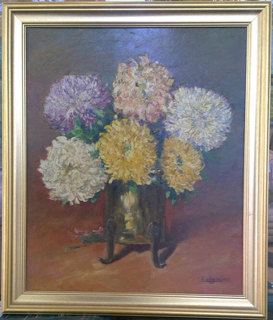 Lambert Bouquet de Chrysanthèmes (XXe)