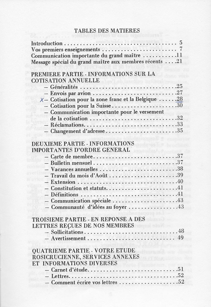 AMORC Manuel permanent de référence et d'information