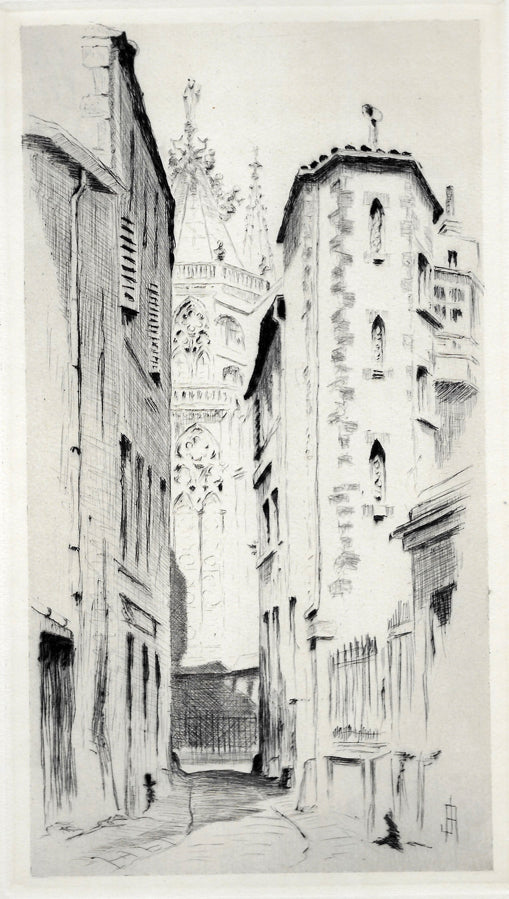 Archimbaud XIX Clermont-Ferrand (Puy-de-Dôme) rue Flechier Cathédrale 1948