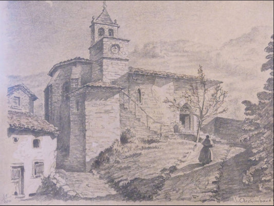 Archimbaud Paysanne allant à l'église HAUTE-LOIRE