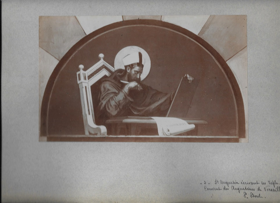 Thiollier Lot photos des fresques de Borel à la Chapelle des sœurs Augustines de Versailles 1897