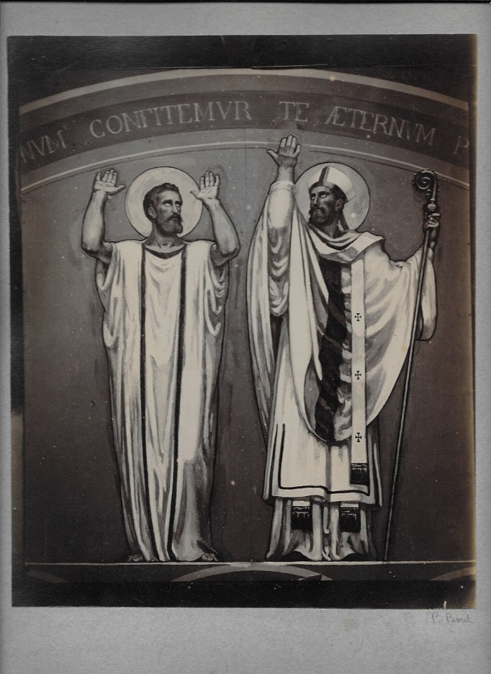 Thiollier Lot photos des fresques de Borel à la Chapelle des sœurs Augustines de Versailles 1897