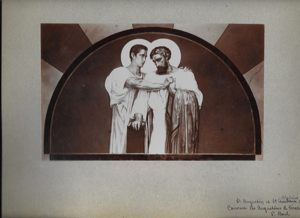 Thiollier Lot photos des fresques de Borel à la Chapelle des sœurs Augustines de Versailles 1897