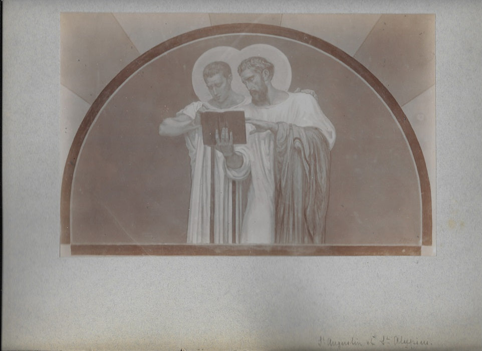 Thiollier Lot photos des fresques de Borel à la Chapelle des sœurs Augustines de Versailles 1897