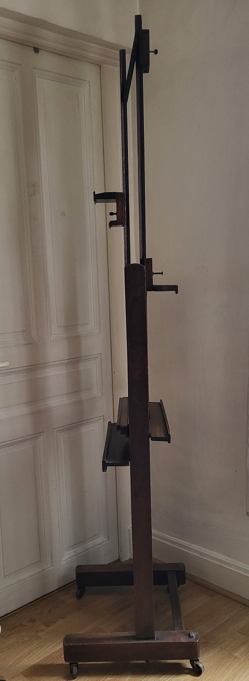 Chevalet inclinable double face en chêne XIXe