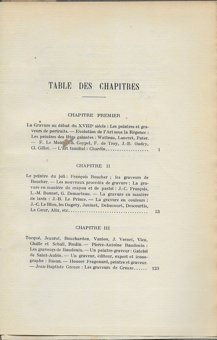 Delteil Manuel de l'amateur d'estampes du XVIIIème siècle 1910
