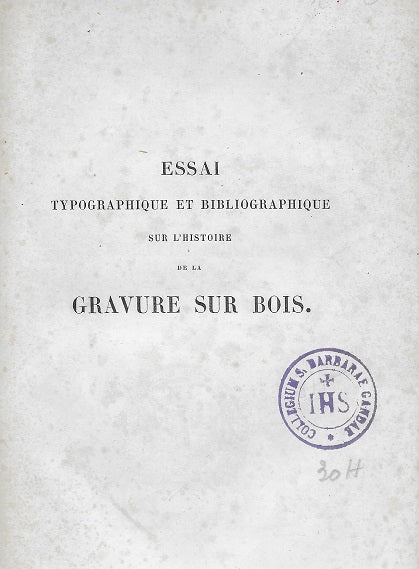Didot Vecellio Histoire de la gravure sur bois 1863