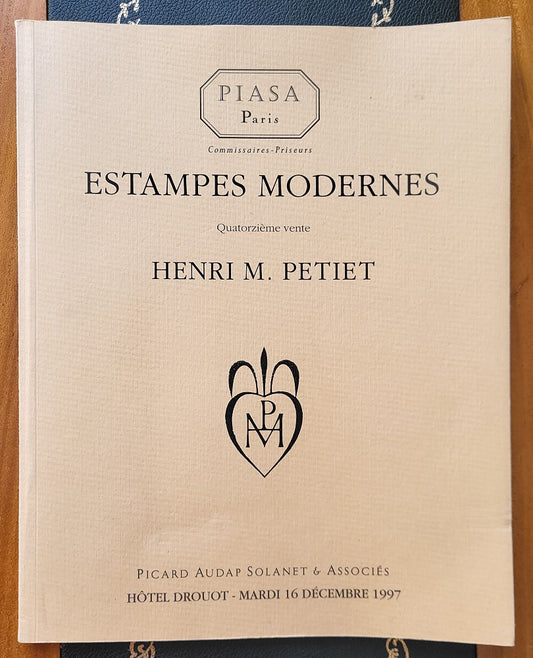 Catalogue Estampes modernes Henri M Petiet 1997