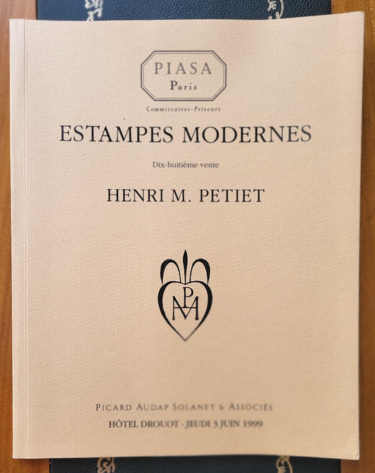 Catalogue Estampes modernes Henri M Petiet juin 1999