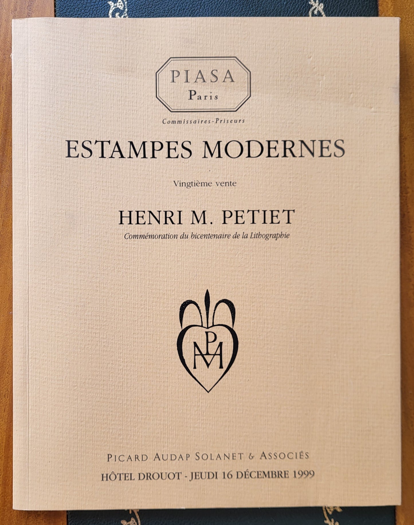 Catalogue Estampes modernes Henri M Petiet déc 1999