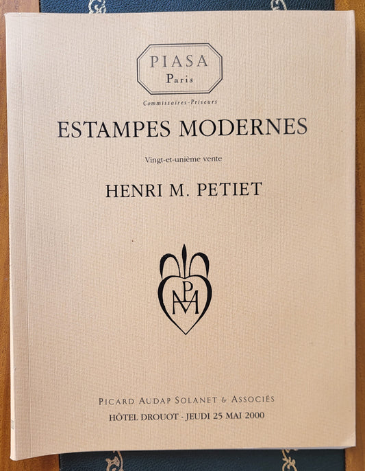 Catalogue Estampes modernes Henri M Petiet 2000