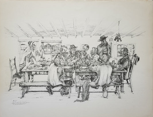 Siramy Banquet des conscrits en Livradois Auvergne 1970