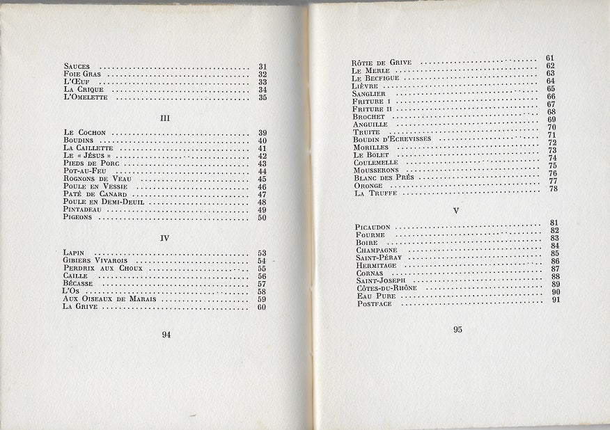Forot Chièze Odeurs de forêt et fumets de table 1963