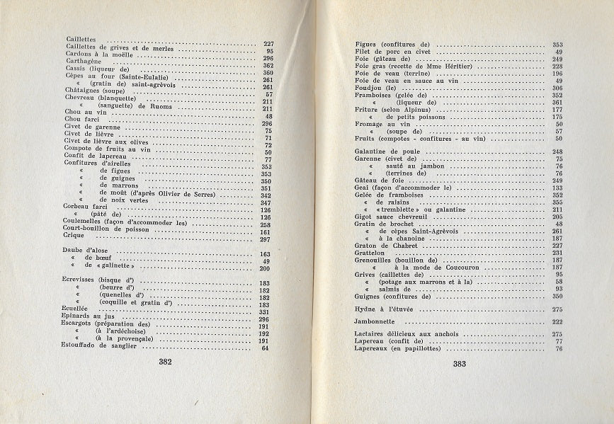 Forot Chièze Odeurs de forêt et fumets de table 1963