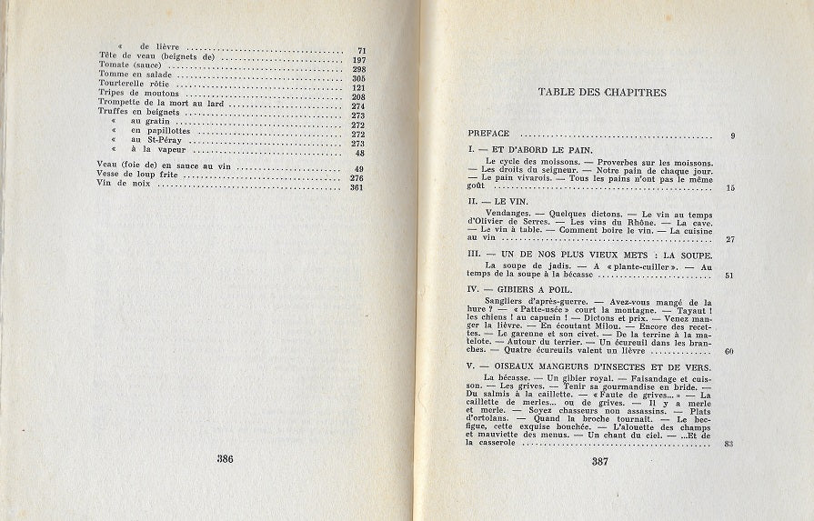 Forot Chièze Odeurs de forêt et fumets de table 1963