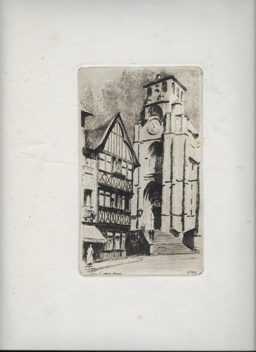 Jaffeux Lisieux Eglise St-Jacques c. 1930