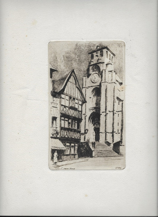 Jaffeux Lisieux Eglise St-Jacques c. 1930