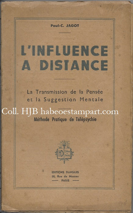 Jagot L'Influence à distance 1925