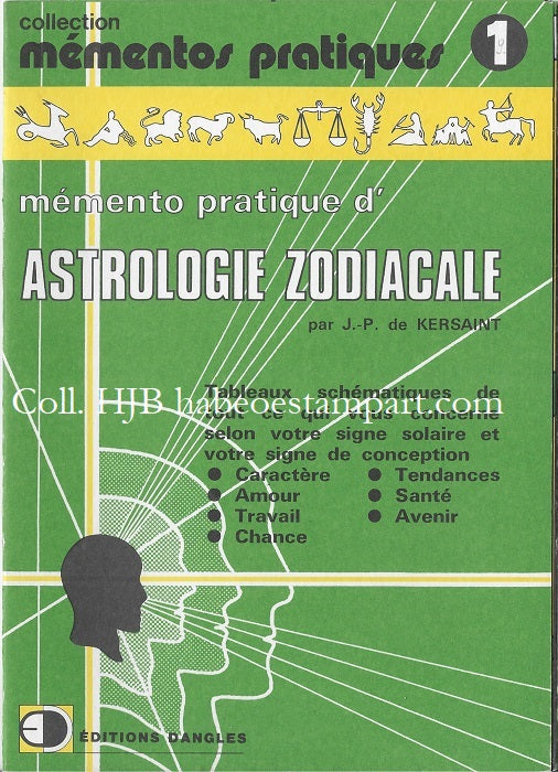 Kersaint Mémento pratique d'Astrologie Zodiacale 1975