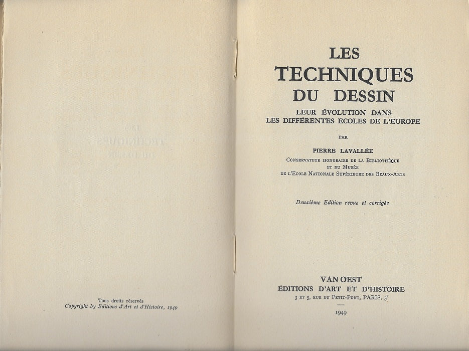 Lavallée Les techniques du Dessin 1949