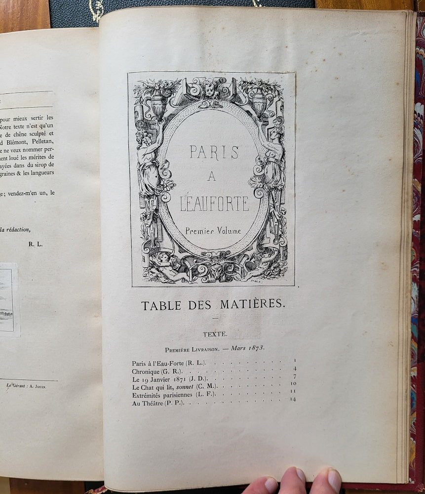 Lesclide PARIS à l'eau forte 1er Volume 1873