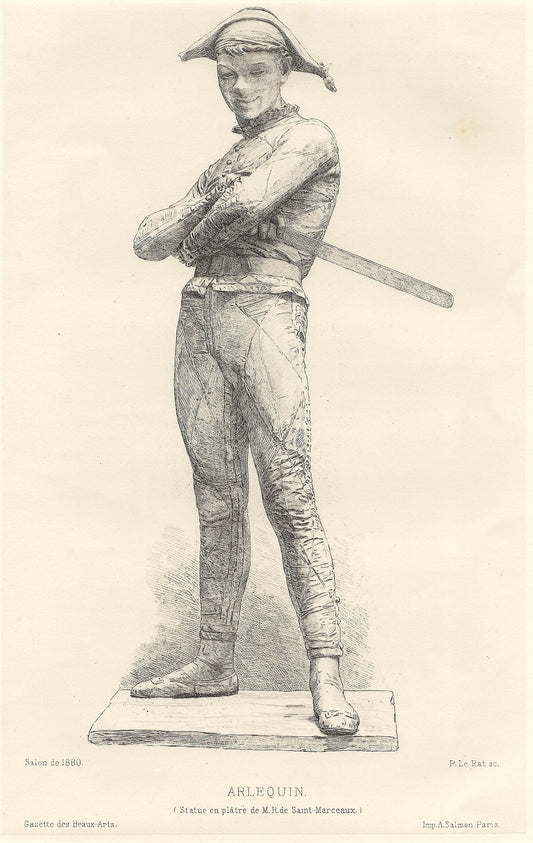 Le Rat d'après Saint Marceaux Arlequin 1880 VICHY