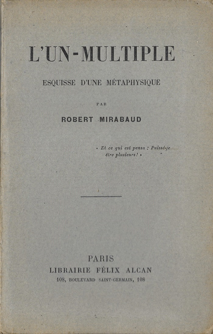 Mirabaud L'Un-Multiple 1912