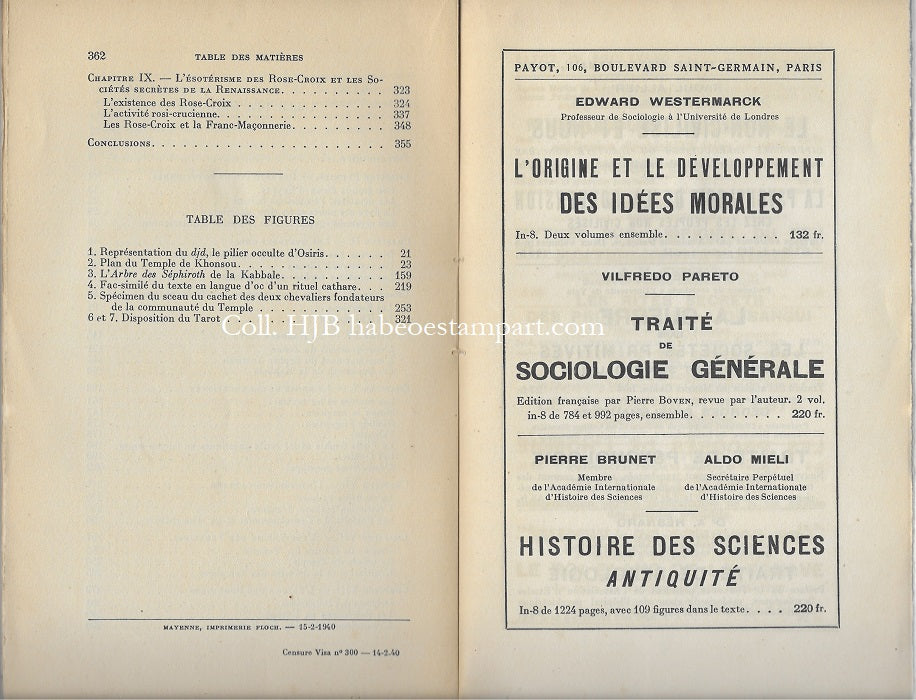 Marquès-Riviere Histoire des Doctrines ésotériques 1940