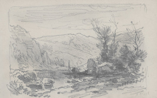 Noirot 117 Carrelet de pêcheur sur la rivière (1898) LOIRE