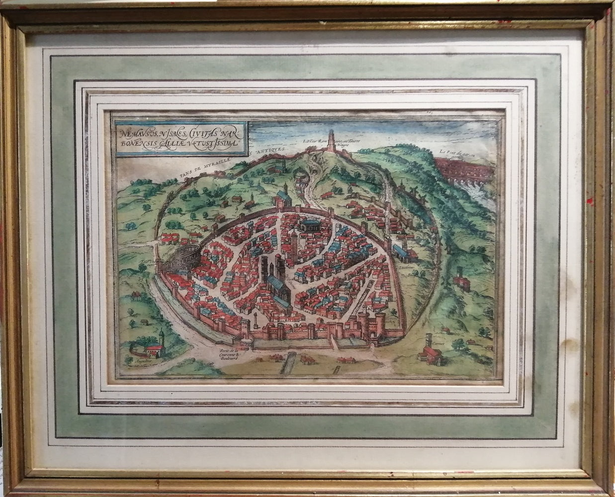 Nemausus Nismes Civitas Narbonensis Galliae Vetustissima [Nîmes au XVIe]