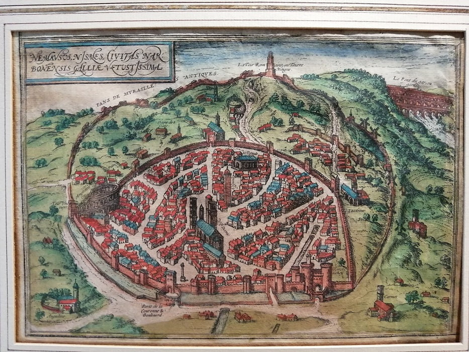 Nemausus Nismes Civitas Narbonensis Galliae Vetustissima [Nîmes au XVIe]