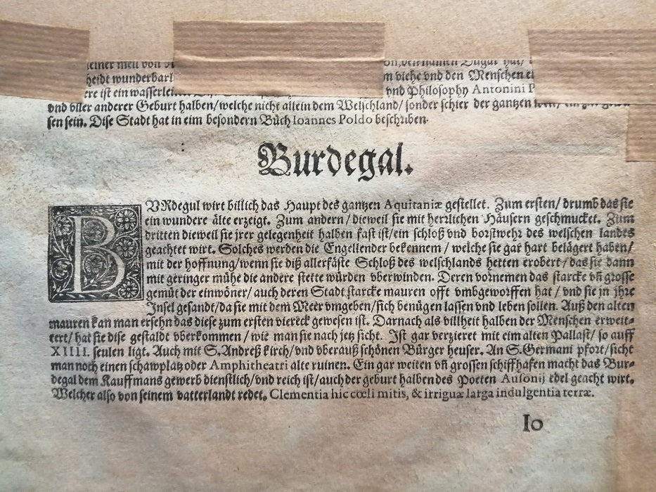 Nemausus Nismes Civitas Narbonensis Galliae Vetustissima [Nîmes au XVIe]