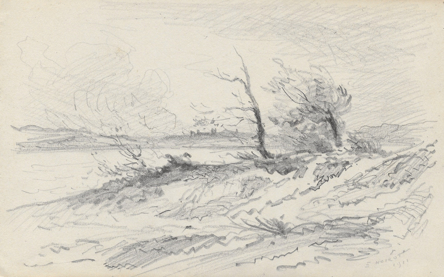 Noirot 69 Arbustes au bord d’une rivière (1911)