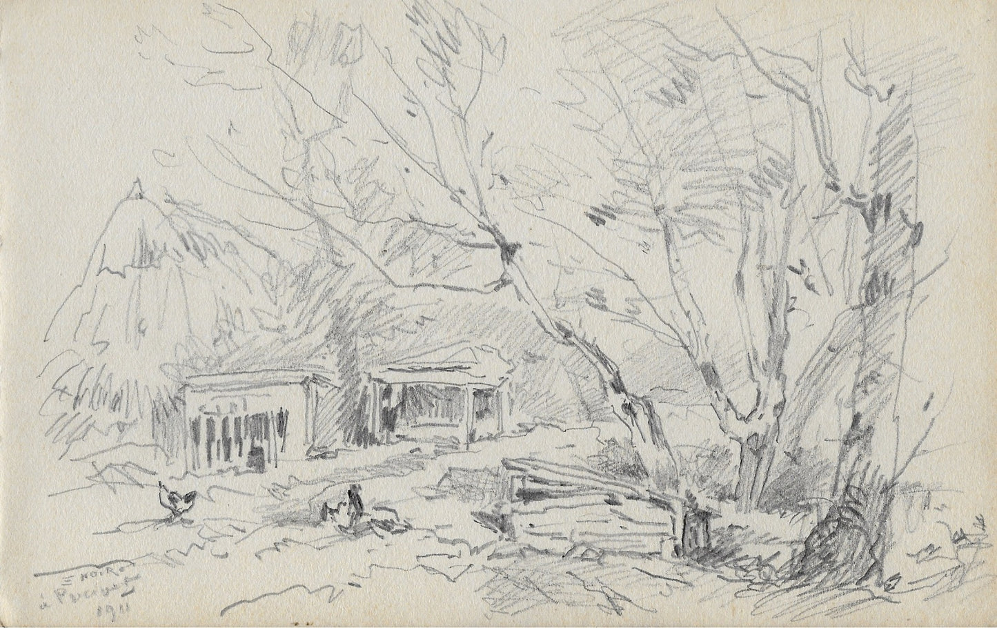 Noirot 83 Cour de ferme 1911